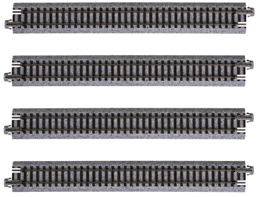 KATO 20-010 N Scale Unitrack 7 5/16" 186mm Straight Track - 4 per package
