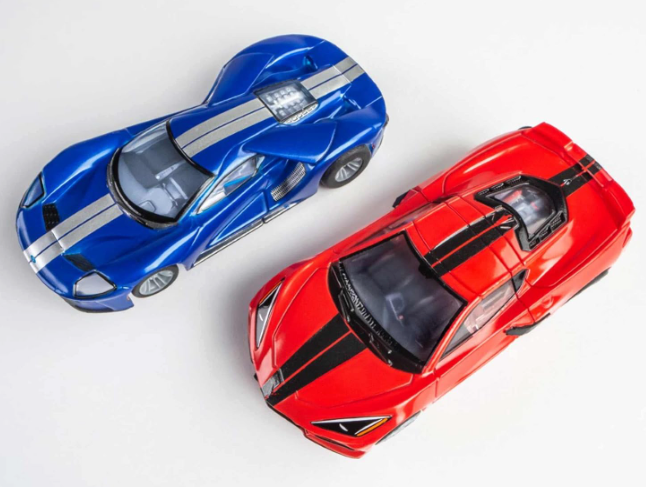AFX/Racemasters Super Cars Set15ft TrackMega G+ ChassisTri-Pack AFX22032 HO Slot Racing Sets