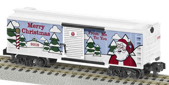 American Flyer 6-44129 2018 Christmas Boxcar S Gauge