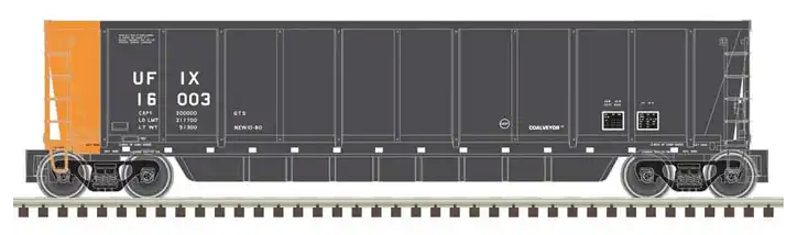 ATLAS 50006385 N COALVEYOR BATHTUB GONDOLA UTILITY FUELS UFIX #16003