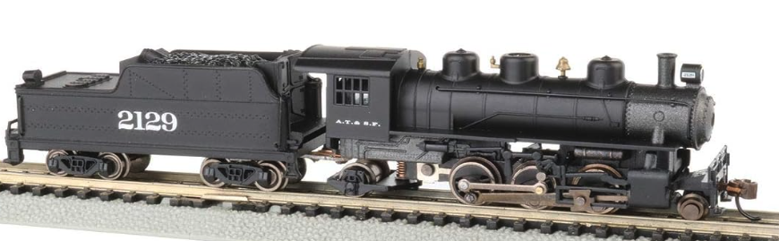 Bachmann 51555 Prairie 2-6-2 Steam Locomotive & Tender in black, with the number 2129 visible on the side.