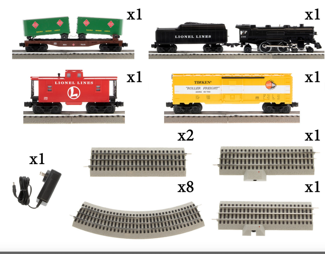 Lionel 2223060 O Scale Lionel Lines Mixed Freight LionChief Bluetooth 5.0 Set