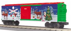 Colorful O scale lighted freight car