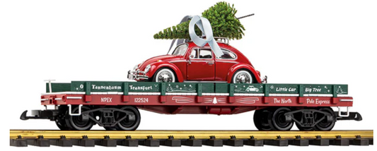 Volkswagon with Christmas tree