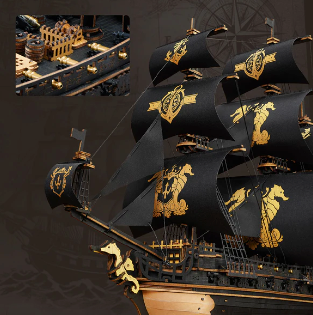 Sailing ship man of war