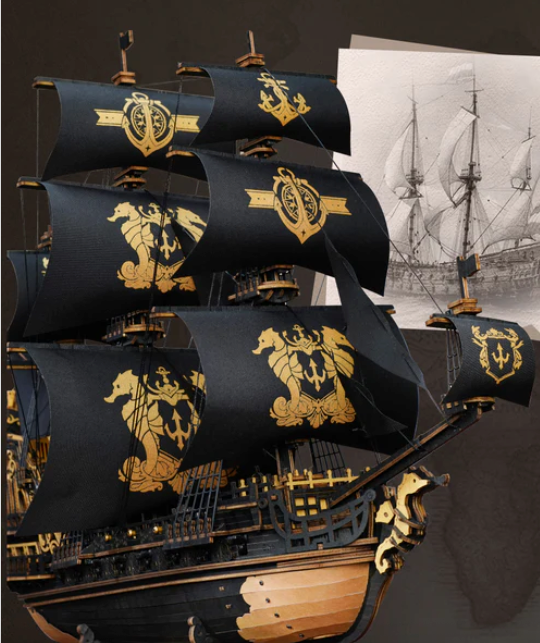 Sailing ship man of war