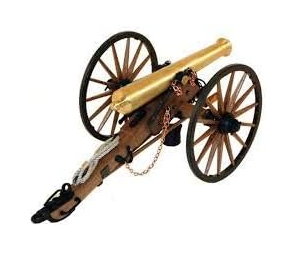 Guns of History MS4003CB Napoleon Cannon with Limber - Wood & Brass Model Kit Combination 1:16 Scale