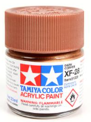 Tamiya Color acrylic paint can in brown color