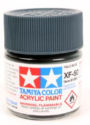 Tamiya Color acrylic paint can with blue paint