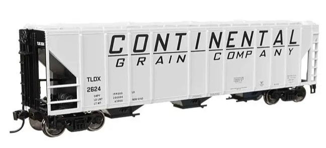 Model of a Continental Grain Company train car on a white background