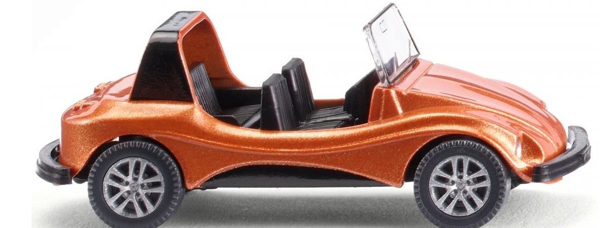 Model of a vintage car with an open top on a white background