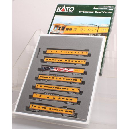 Kato Item #: 106-086 N Scale Union Pacific Excursion Train, 7-Car Set