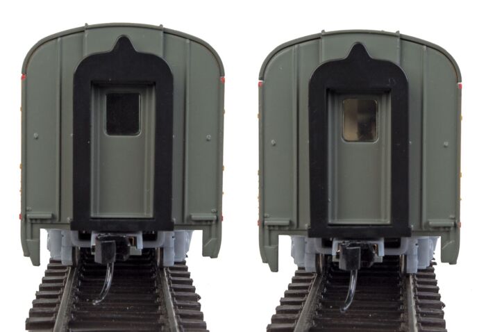 WalthersMainline Part # 910-30058 85' Budd Baggage-Lounge - Ready to Run -- Union Pacific (Armour Yellow, gray, red)