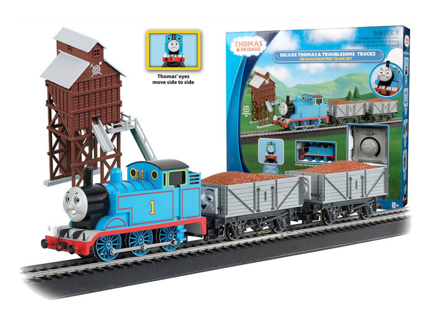 Bachmann 00760, Thomas & Friends™ HO Deluxe Thomas & Troublesome Trucks Train Set w E-Z Track
