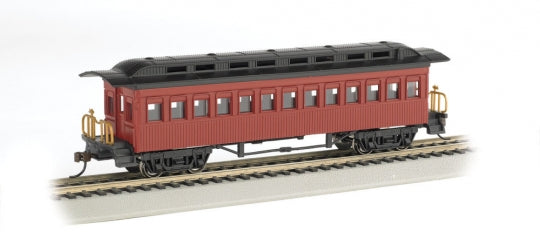 Bachmann 13402 1860 - 1880 Wood Coach - Ready to Run - Silver Series® -- Painted, Unlettered (red) - HO
