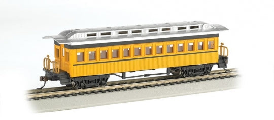 Bachmann 13403 1860 - 1880 Wood Coach - Ready to Run - Silver Series® -- Painted, Unlettered (yellow) - HO