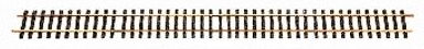 A 47.2-inch straight track made of brass for model trains, featuring solid rails.