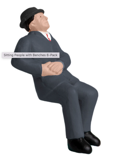 Lionel 1930190 Sitting People with Benches man