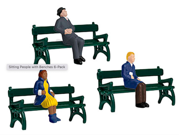 Lionel 1930190 Sitting People with Benches