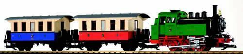 PIKO 38130 CLASSIC BR80 STEAM PASSENGER STARTER SET (G-SCALE)
