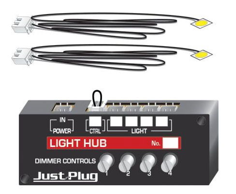 Woodland Scenic 785-5700 Just Plug(TM) -- Lights & Hub Set (Warm White)