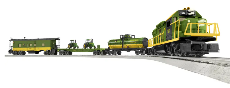 LIONEL #2123040 JOHN DEERE GP38 FREIGHT LIONCHIEF SET