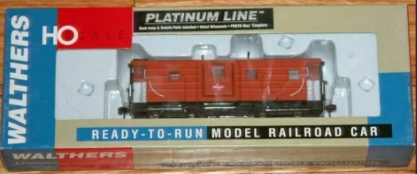 Walthers 932-7663 Milwaukee Road Rib-Side Caboose - Ready to Run - Platinum Line(TM) -- Milwaukee Road (1970s Scheme)