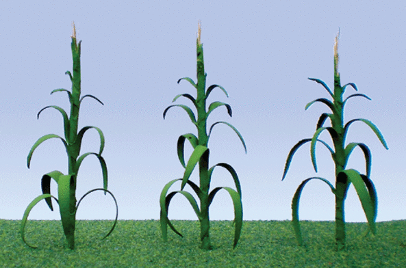 JTT Miniature Tree Part # 373-95553 Corn Stalks -- 2" 5cm Tall pkg(28)