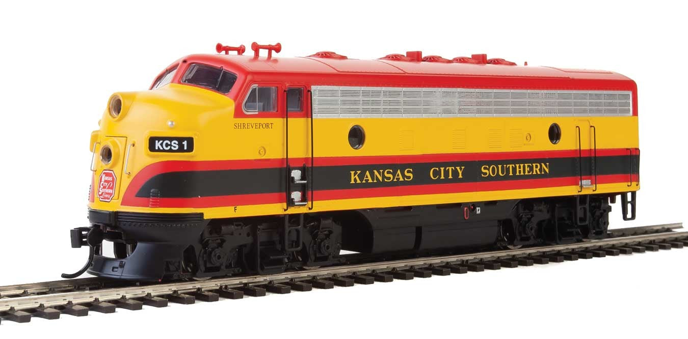 WalthersMainline EMD F7 A-B Set - ESU Sound and DCC -- Kansas City Southern #1 Shreveport, #3 Pittsburg