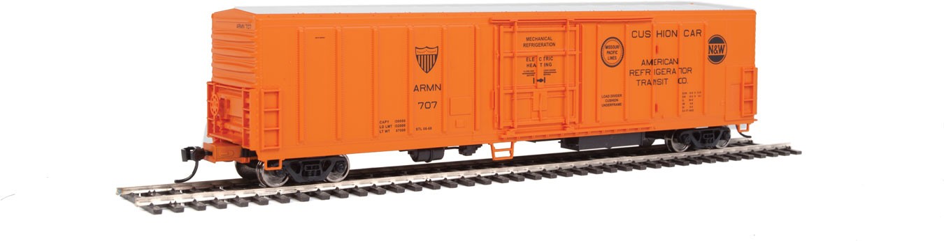 Walthers Mainline HO 910-3902 57' Mechanical Reefer American Refrigerator Transit ARMN #707