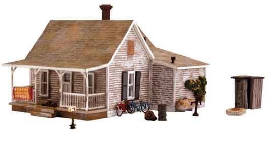 Old weathered house model