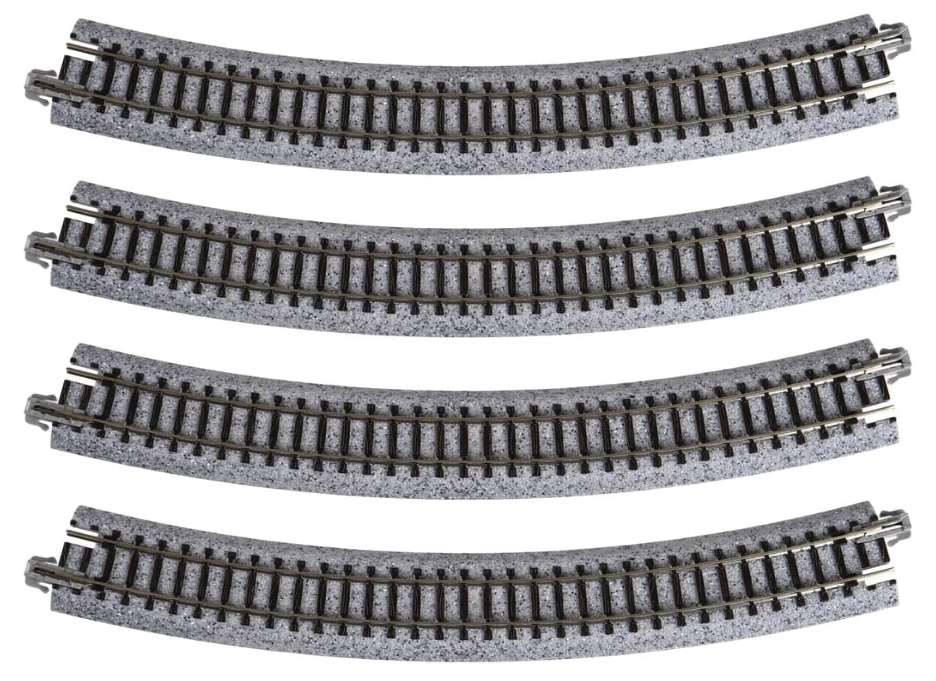 Kato 20-130 N Scale Unitrack - 13 3/4" 348mm Radius Curved Track - 30 Degree - 4 Per Package