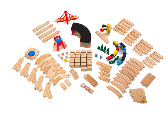 Melissa and Doug Wooden Railway Set 701