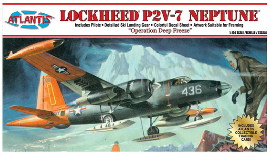 Atlantis Models Lockheed P2V-7 Neptune 1/104 with Collectible Trading Card