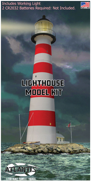 ATLANTIS MODELS Lighthouse 1/160 with Working Light