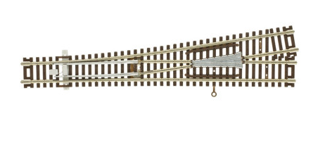 Model train track on a white background