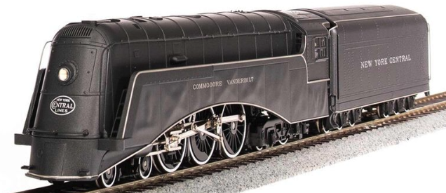 Broadway Limited Imports 2804 HO Commodore Vanderbilt Hudson Locomotive, Spoked Paragon4 NYC #5344