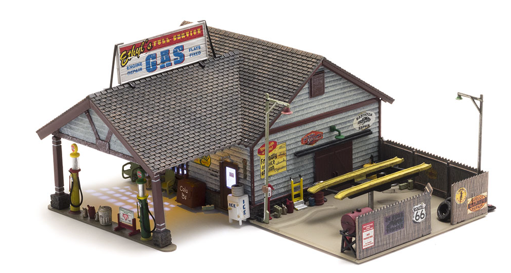 Woodland Scenics BR4935 Ethyl's Gas & Service - N Scale SKU: BR4935