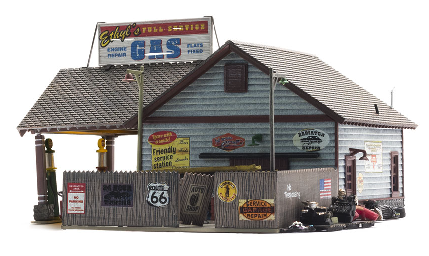 Woodland Scenics BR4935 Ethyl's Gas & Service - N Scale SKU: BR4935