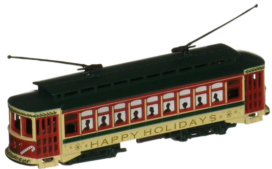 n Scale Christmas trolley
