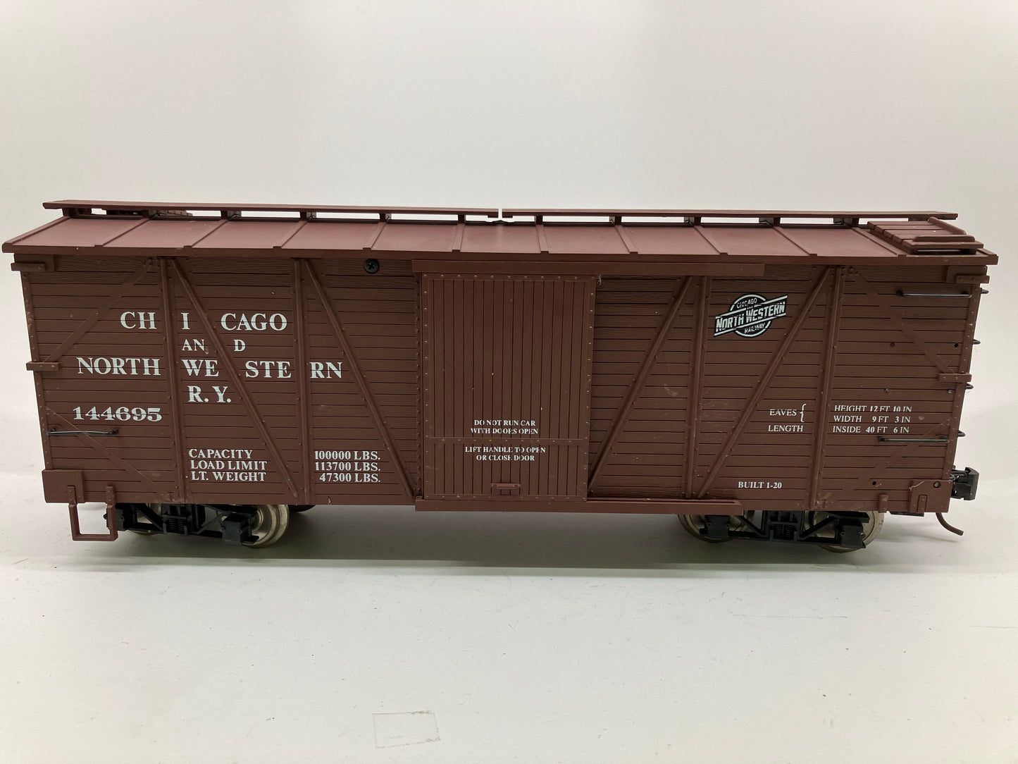 G Scale Chicago and North Western Box Car #144695 Used