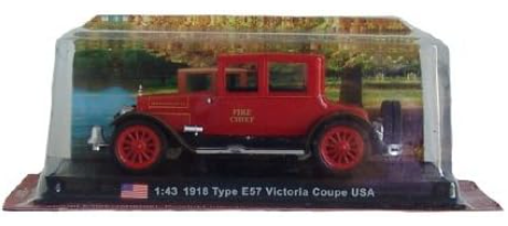 Type E57 Victoria Coupe - 1918 diecast 1:43 fire Truck Model (Amercom SF-50)