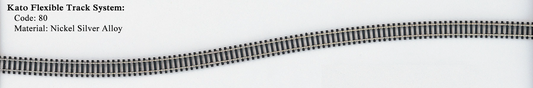Kato Flexible Track System with code 80 on a white background