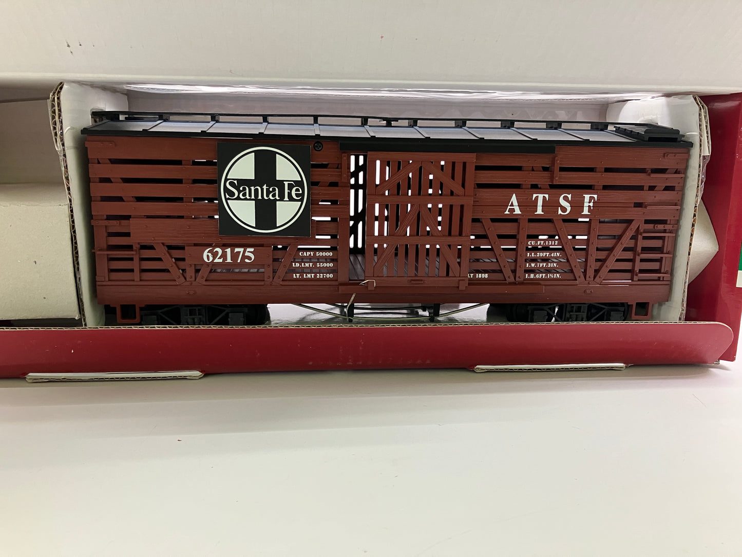 LGB 46680 G scale Santa Fe Stock Car, Collection Item