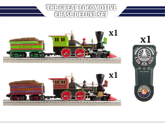 Lionel 2223070 Great Locomotive Chase Deluxe LionChief Bluetooth 5.0 Set