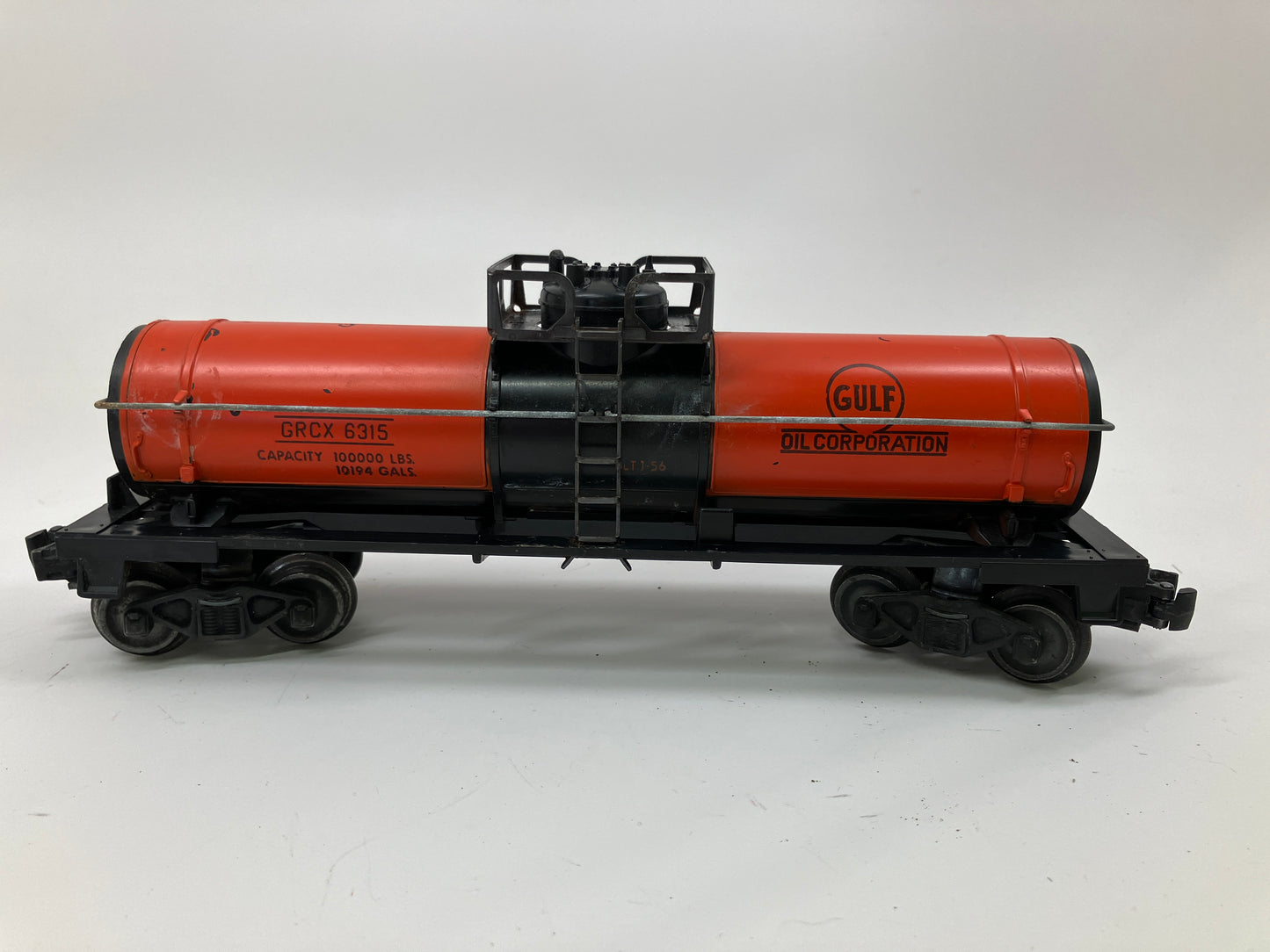 Lionel 6315 Gulf one dome chemical tank car used