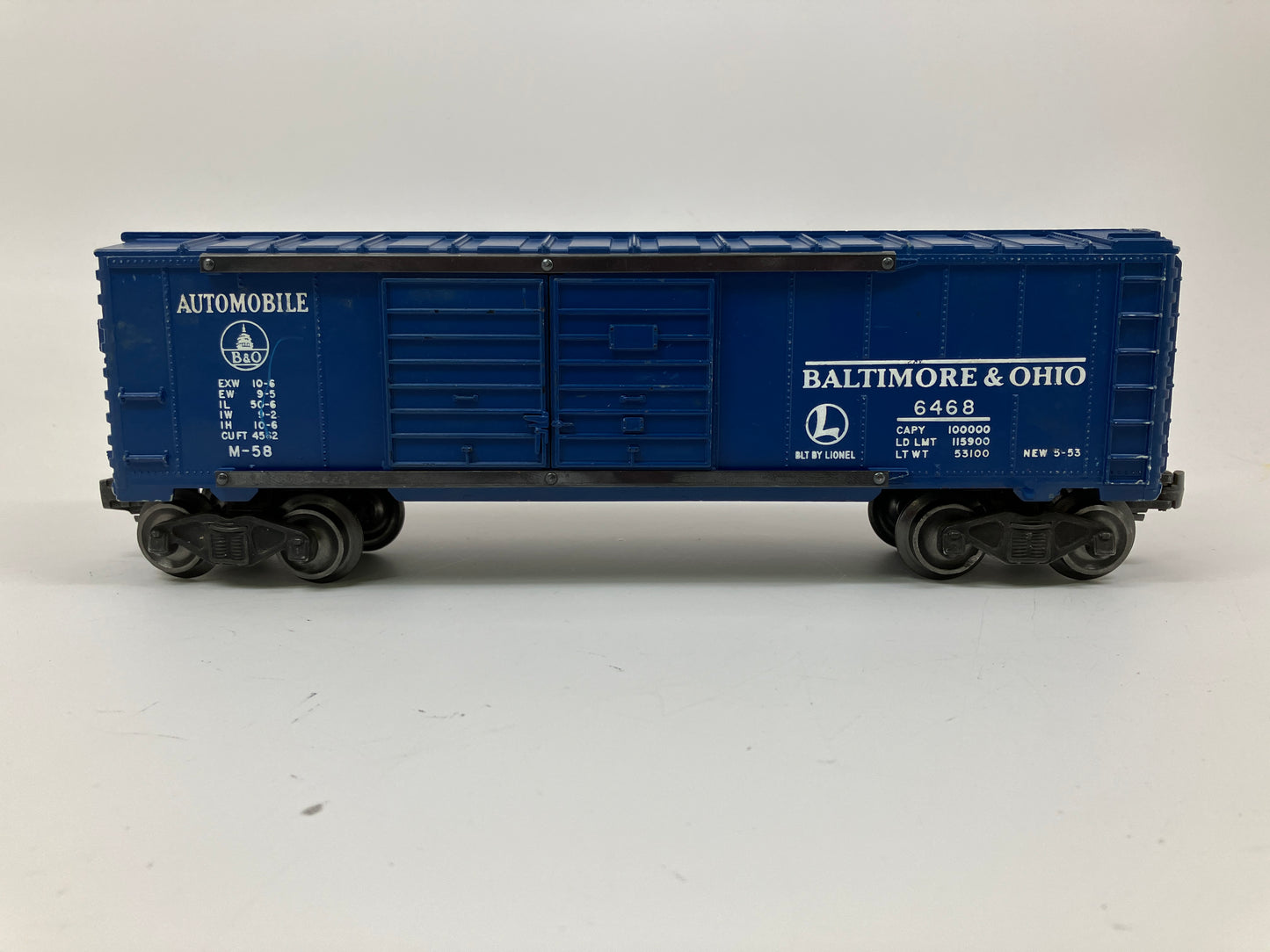 Lionel 6468 Baltimore & Ohio box car Used