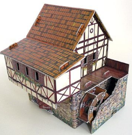 Watermill Model Kit MRC 245 Medieval Water Mill 3D Model Kit – Andrew's Trains