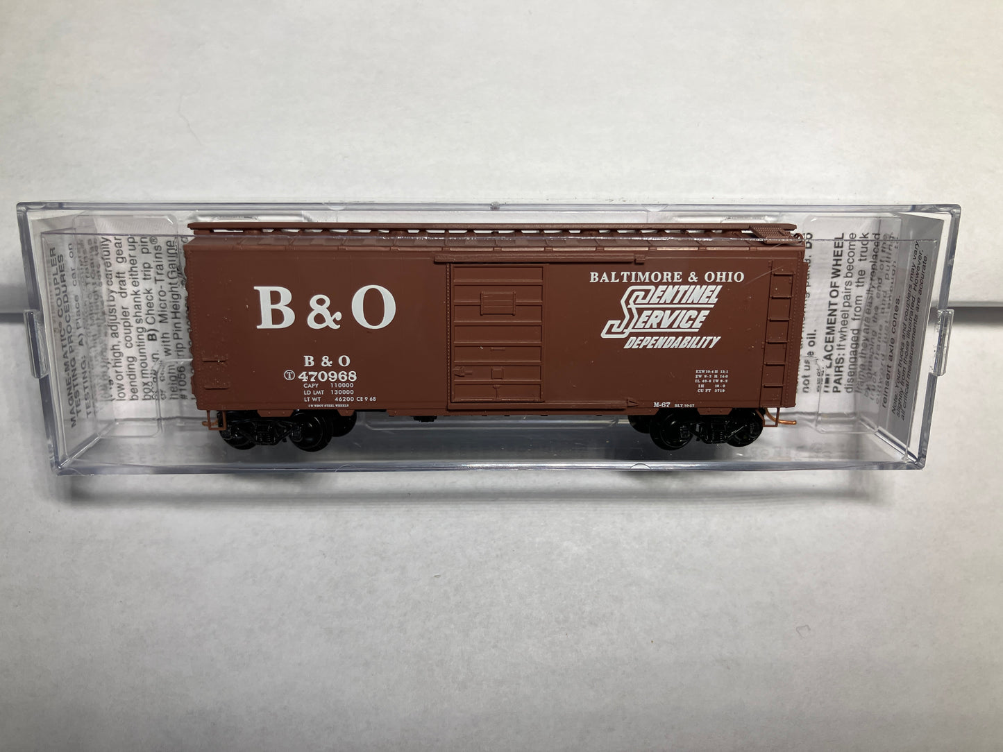 Micro Trains 02000766 Baltimore & Ohio Box Car