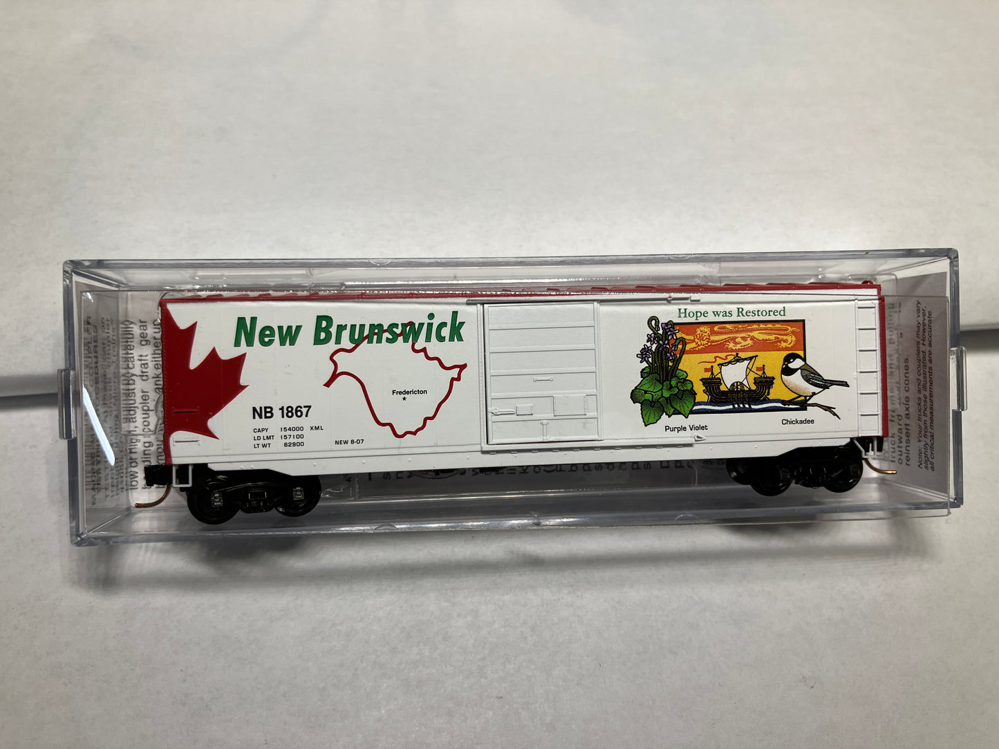 Micro Trains 07700158New Brunswick Provincial Car Box Car (Used)